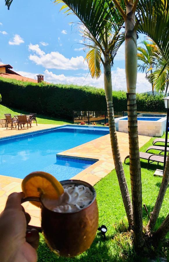 Chacara Tha&Thi Cond Fechado Wi Fi Spa E Pisc Aquececimento Solar Bom Jesus dos Perdoes Exterior photo